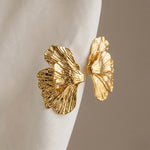 Load image into Gallery viewer, Gold Fan Drop Earrings