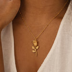 Load image into Gallery viewer, Rose Blossom Pendant Necklace