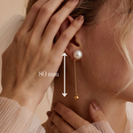 Load image into Gallery viewer, Pearl Tassel Drop Earrings