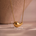 Load image into Gallery viewer, Curved Bean Pendant Necklace