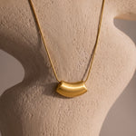 Load image into Gallery viewer, Sculptural Bean Pendant Necklace