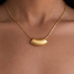Load image into Gallery viewer, Sculptural Bean Pendant Necklace