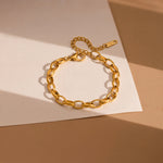 Load image into Gallery viewer, Chunky Gold Link Chain Bracelet