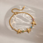 Load image into Gallery viewer, Star & Heart Charm Bracelet