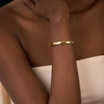 Load image into Gallery viewer, Minimal Flat Cuff Bangle