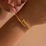Load image into Gallery viewer, Minimal Bar Cuff Bracelet