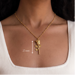 Load image into Gallery viewer, Rose Blossom Pendant Necklace