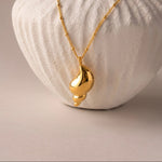 Load image into Gallery viewer, Teardrop Pendant Beaded Chain Necklace