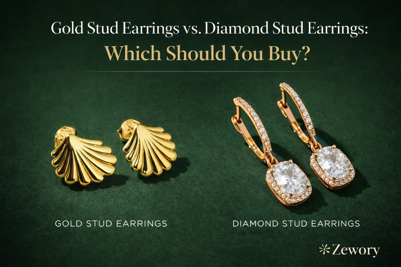 Gold Stud Earrings vs. Diamond Stud Earrings: Which Should You Buy?