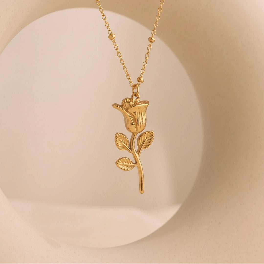 Rose Blossom Pendant Necklace