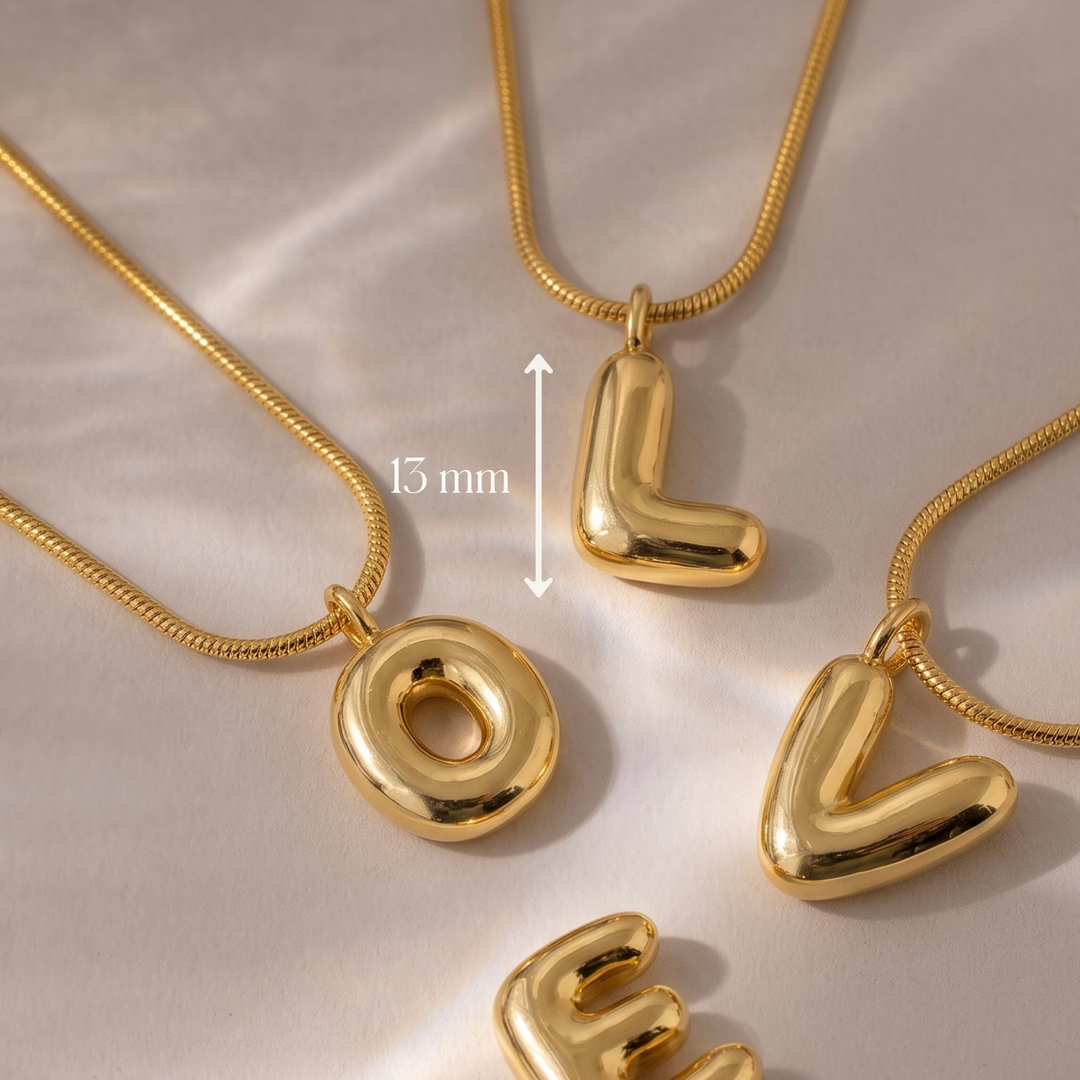 Initial Letter Pendant Necklace