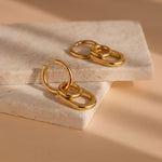 Load image into Gallery viewer, Paperclip Link Drop Earrings

