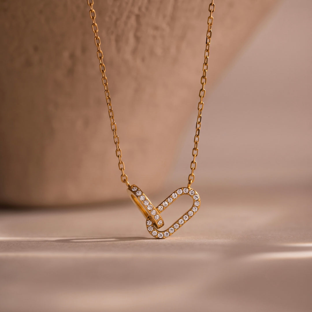 Open Heart Pendant Necklace