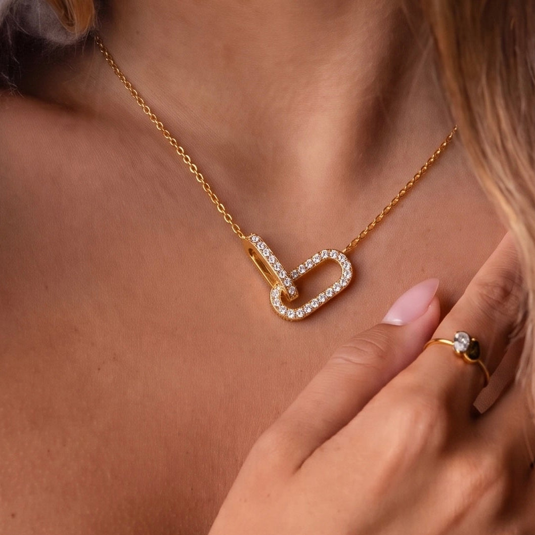 Open Heart Pendant Necklace