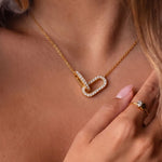 Load image into Gallery viewer, Open Heart Pendant Necklace
