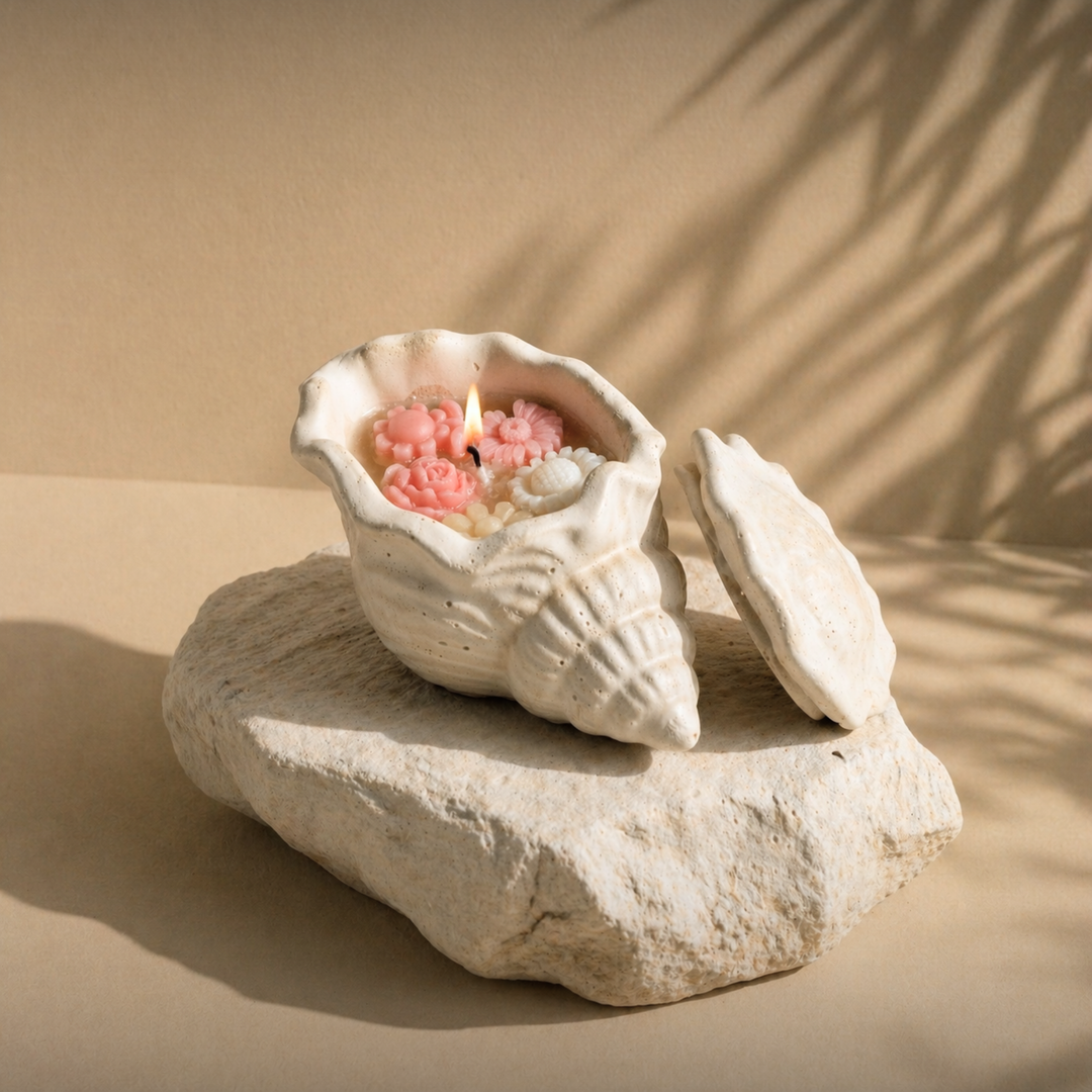 Soy Wax Candle in Reusable Decorative Shell