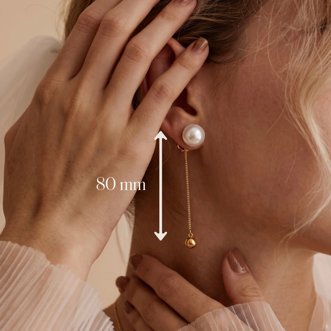 Pearl Tassel Drop Earrings