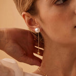 Load image into Gallery viewer, Pearl Tassel Drop Earrings
