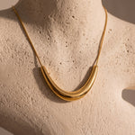Load image into Gallery viewer, Herringbone Chain Necklace
