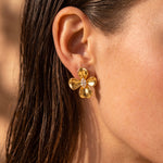Load image into Gallery viewer, Gold Bow Stud Earrings
