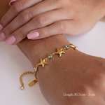 Load image into Gallery viewer, Star &amp; Heart Charm Bracelet
