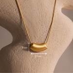 Load image into Gallery viewer, Sculptural Bean Pendant Necklace

