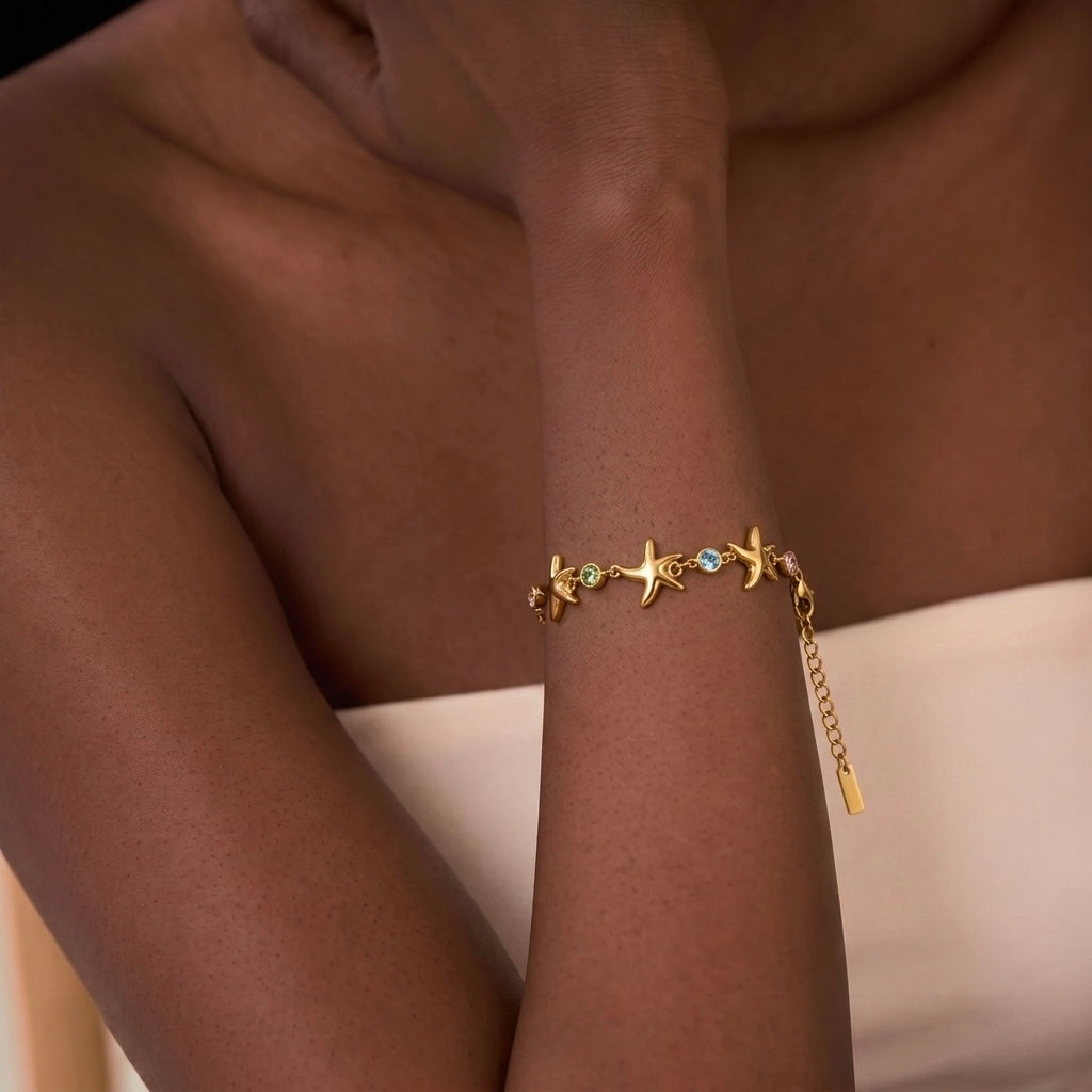 Star & Heart Charm Bracelet