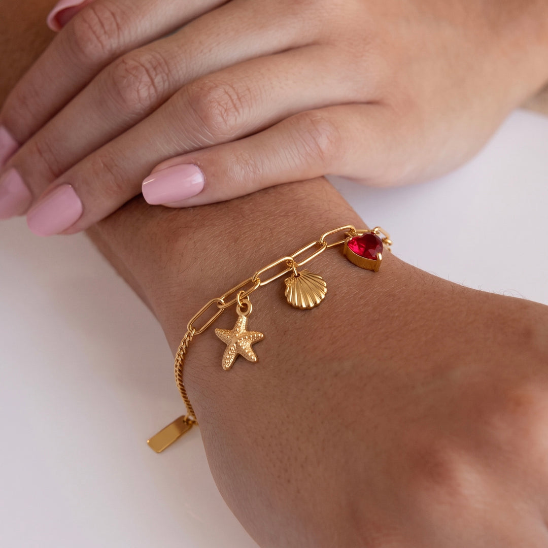 Starfish Charm Bracelet
