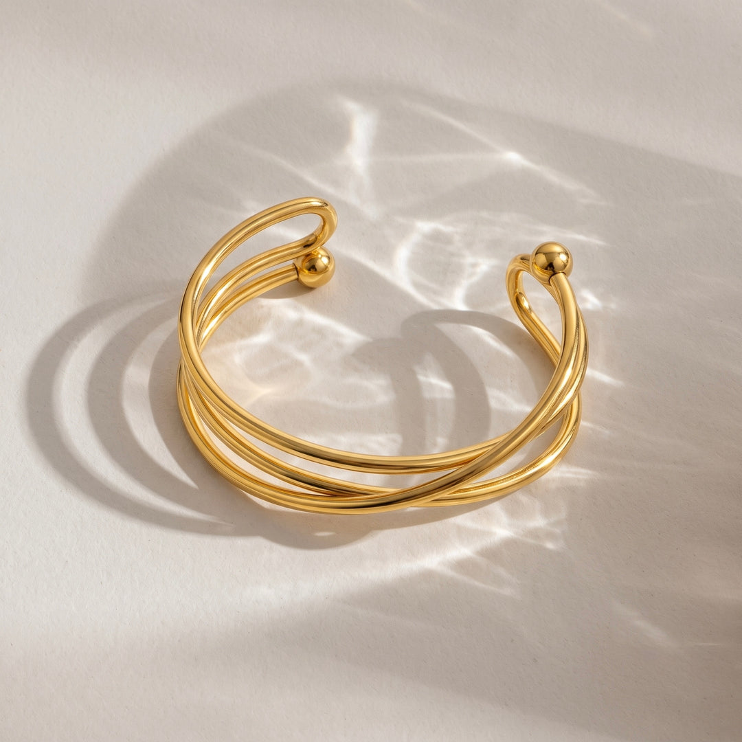 Wrapped Wire Cuff Bracelet