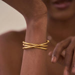 Load image into Gallery viewer, Wrapped Wire Cuff Bracelet
