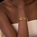 Load image into Gallery viewer, Wrapped Wire Cuff Bracelet
