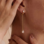 Load image into Gallery viewer, Geometric Circle &amp; Cube Earrings
