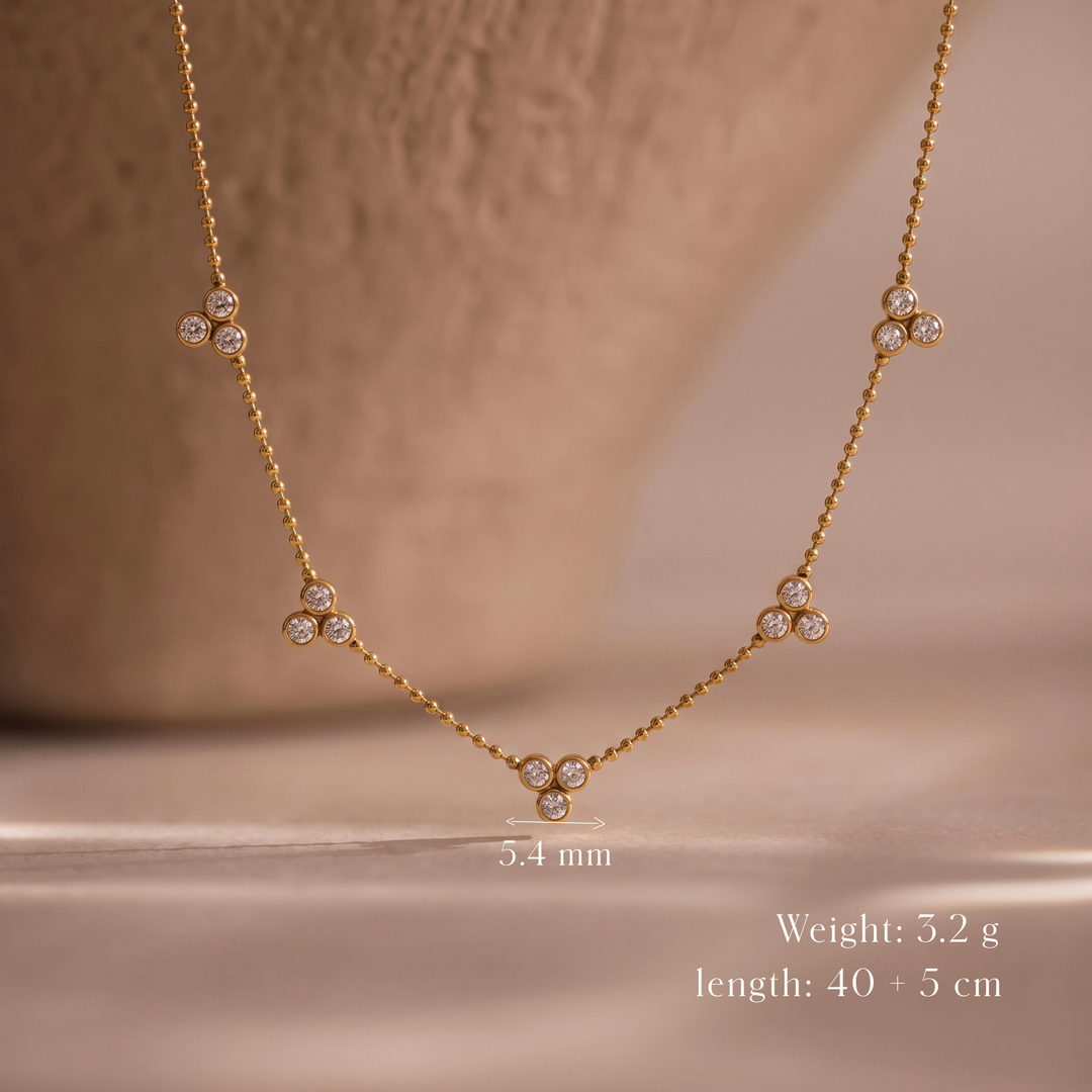 Dainty Charm Station Necklace