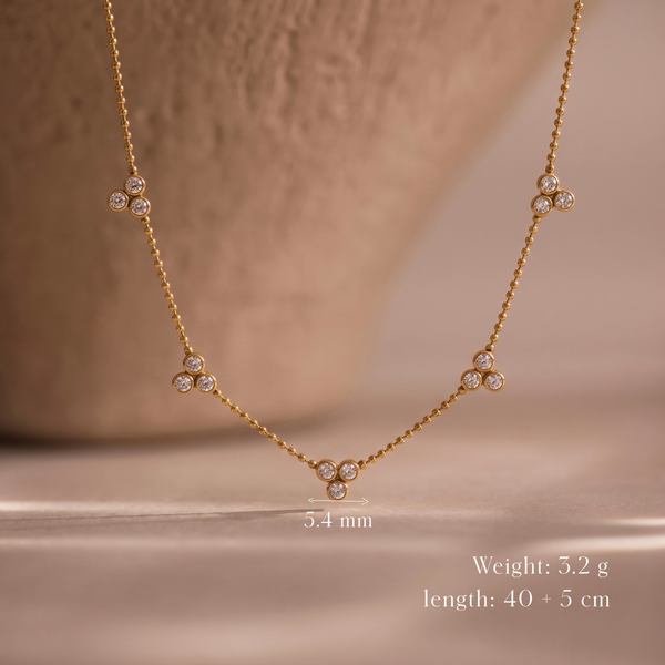 Dainty Charm Station Necklace