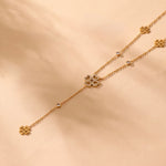 Load image into Gallery viewer, Long Flower Pendant Necklace
