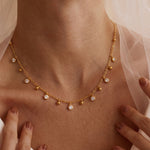 Load image into Gallery viewer, Beaded Station Necklace
