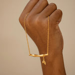Load image into Gallery viewer, Sculptural Wave Pendant Necklace
