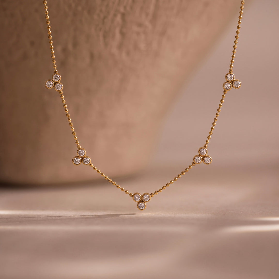 Dainty Charm Station Necklace