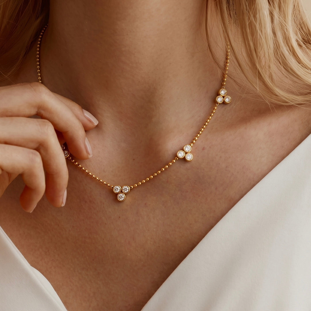 Dainty Charm Station Necklace