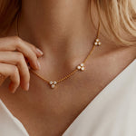 Load image into Gallery viewer, Dainty Charm Station Necklace
