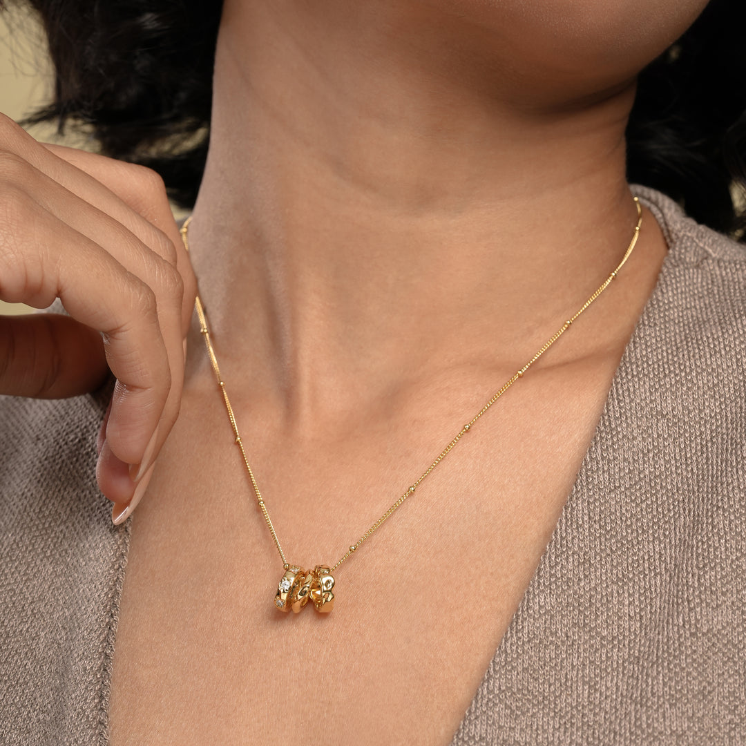 Multi Rings Women Pendant Necklace