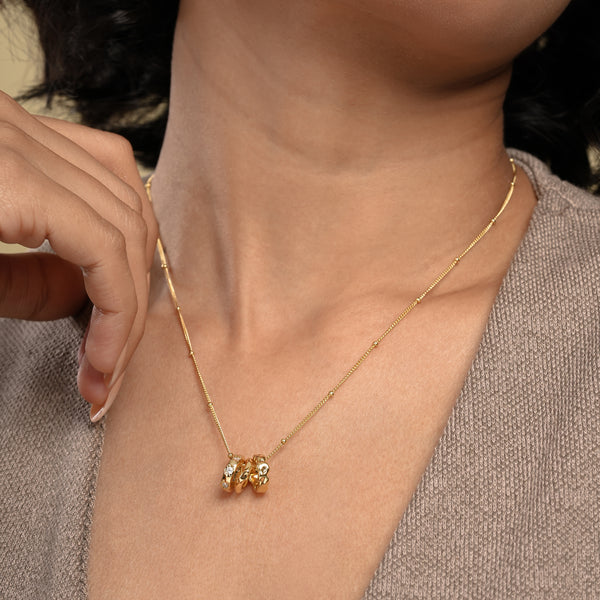 Multi Rings Women Pendant Necklace