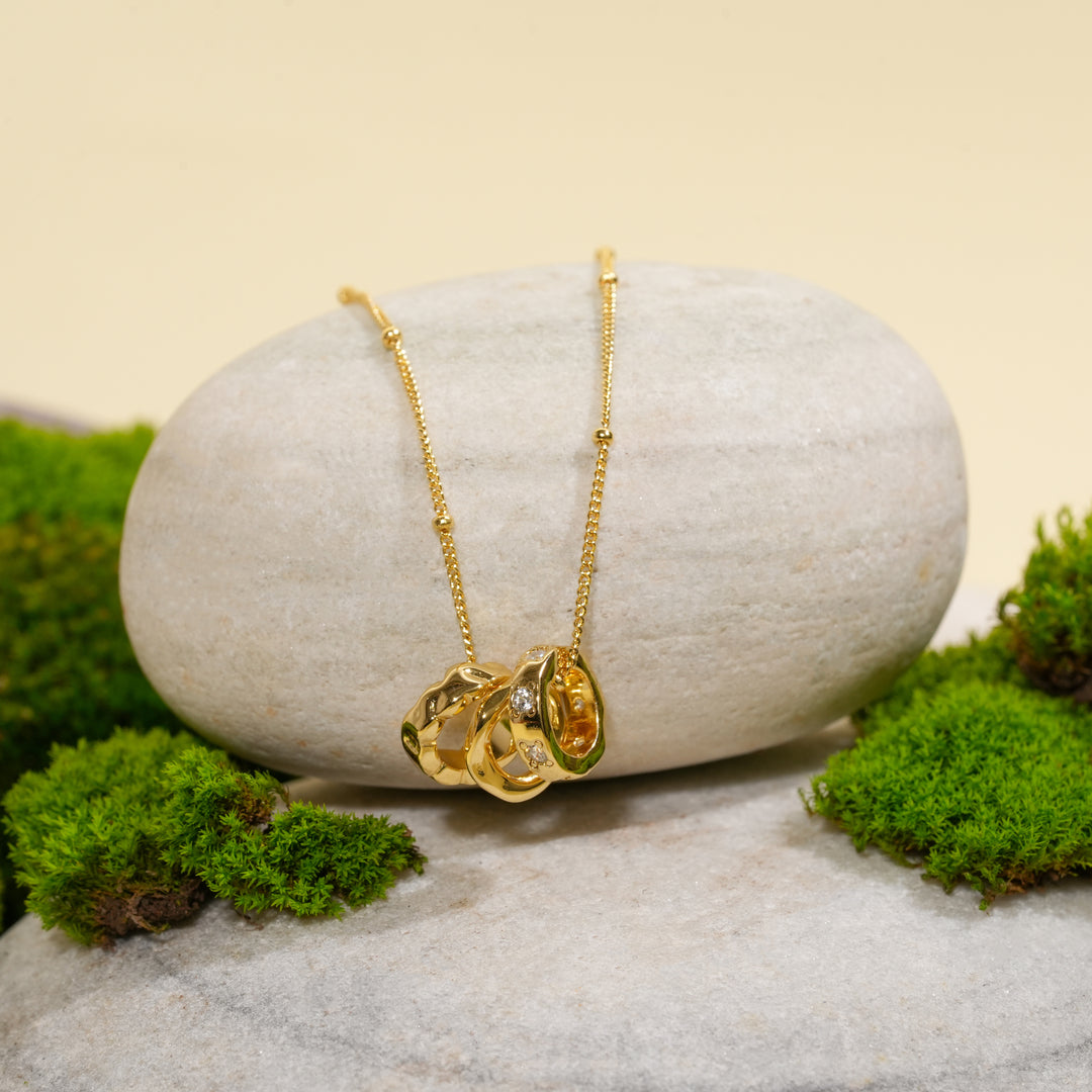 Multi Rings Women Pendant Necklace