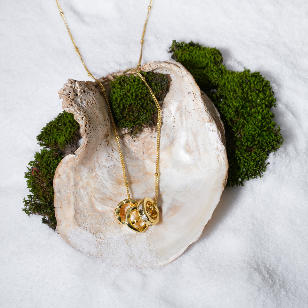 Multi Rings Women Pendant Necklace