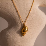 Load and play video in Gallery viewer, Teardrop Pendant Beaded Chain Necklace
